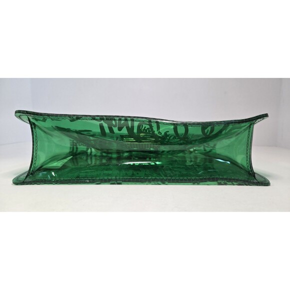 Jelly Graffiti Clear Bag Twst Lock Hand Purse 6 X 9.5 x 2.5 Unusual Funky Unique - Picture 7 of 8